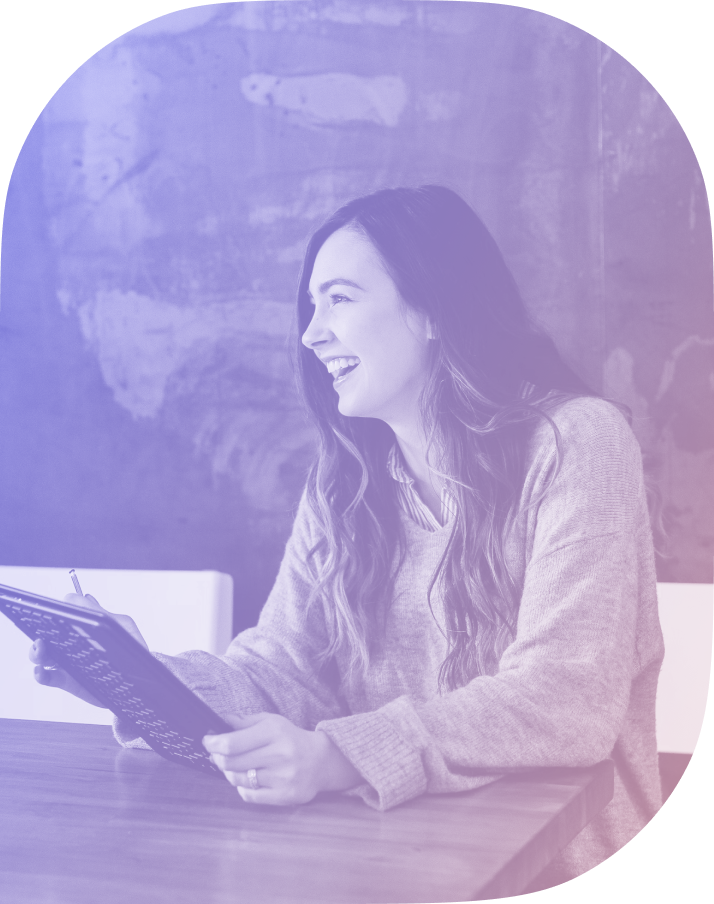 Woman laughing